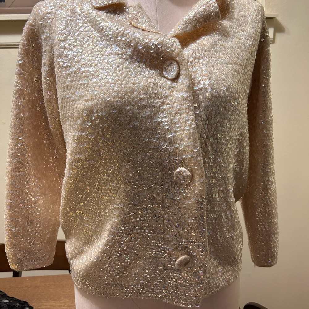 Cyn les hand beaded sequin jacket